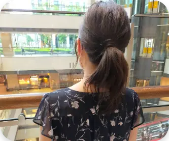 カウンセラーあやかの後ろ姿