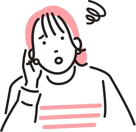 モヤモヤする女性